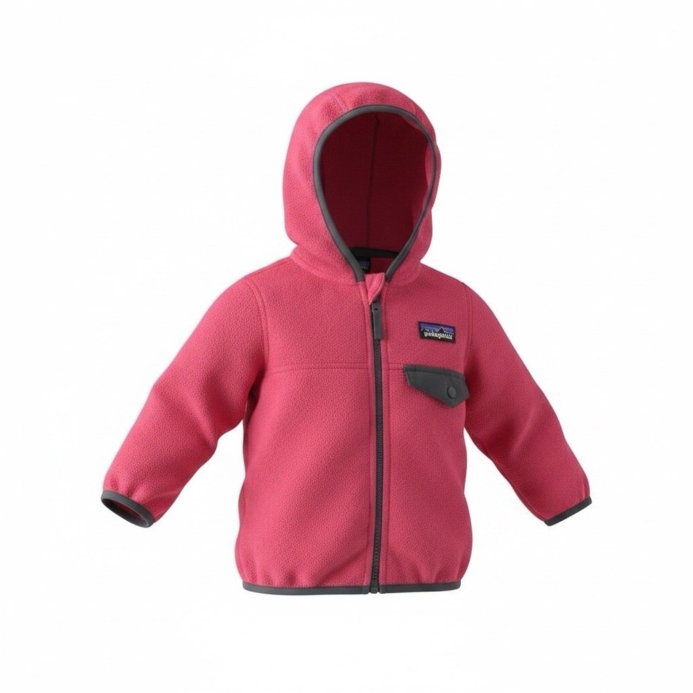 Patagonia Baby Micro D Fleece Snap-T Jacket Sierra Pink Size 3-6mo